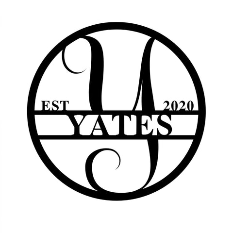 yates 2020/monogramsign2/BLACK