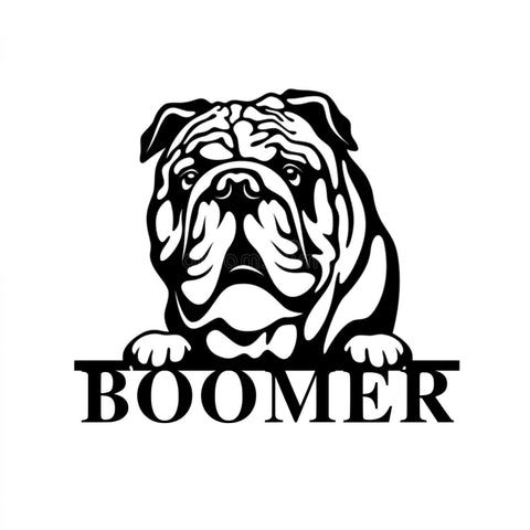 boomer/bulldog sign/BLACK