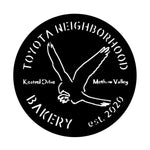 toyota neighborhood bakery/custom sign/BLACK