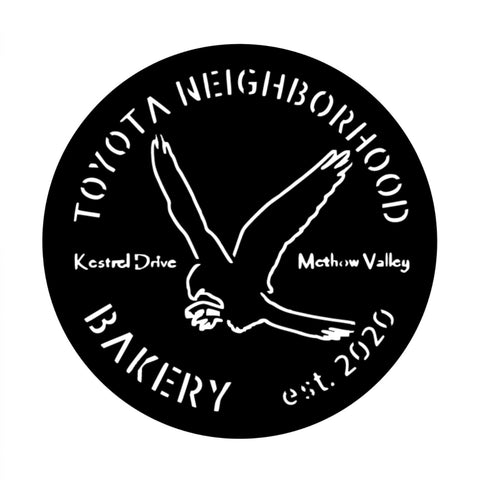 toyota neighborhood bakery/custom sign/BLACK
