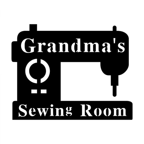 grandma's sewing room/sewing sign/BLACK