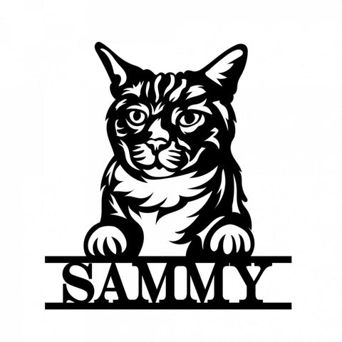 sammy/cat sign/BLACK