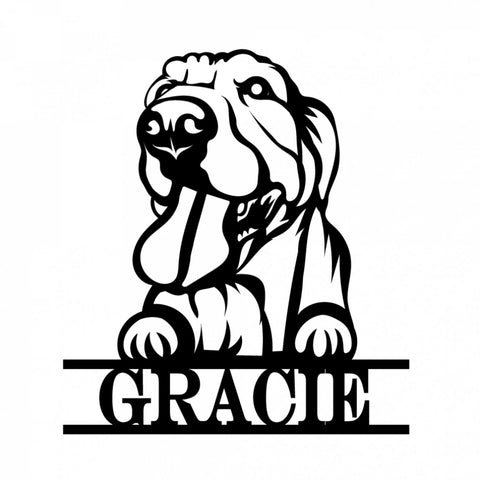 gracie/dog sign/BLACK