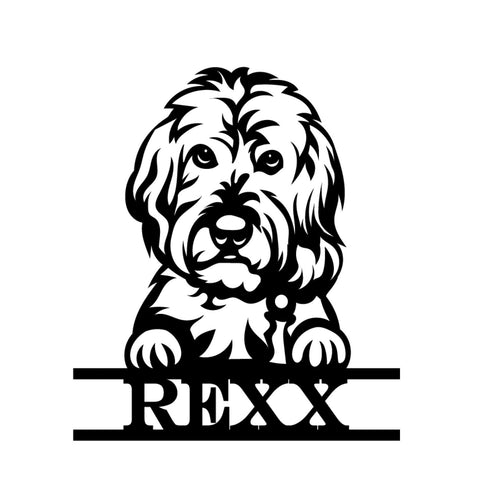 rexx/dog sign/BLACK