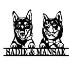 sadie & mansae/dog sign/BLACK