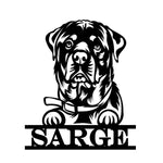 sarge/dog sign/BLACK