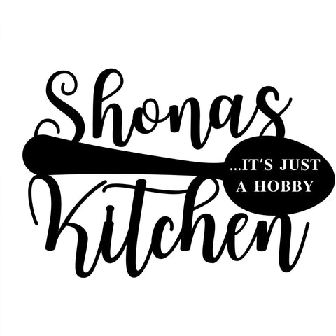 shonas kitchen/kitchen sign/BLACK