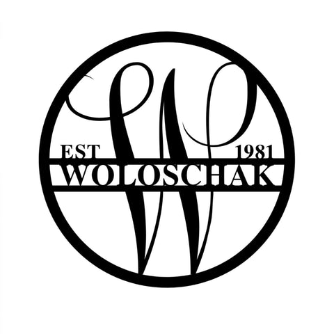 woloschak 1981/monogramsign2/BLACK