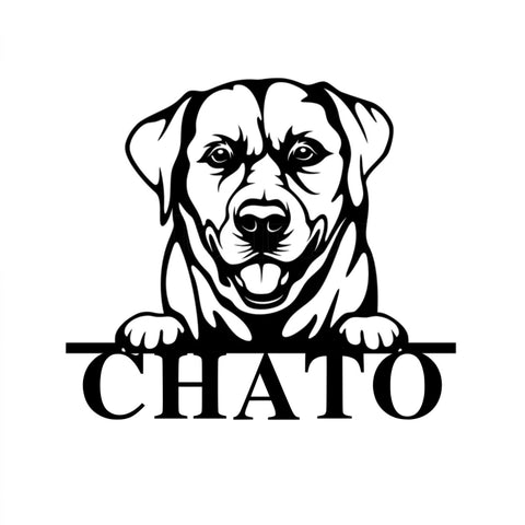 chato/labrador sign/BLACK