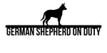 german shepherd on duty/german shepherd/BLACK