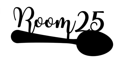 room 25/spoon sign/BLACK