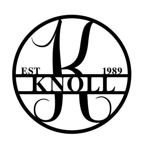 knoll 1989/monogramsign2/BLACK