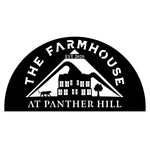 the farmhouse at panther hill/custom sign/BLACK