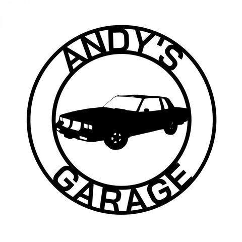 andy's garage/1985 cutlass 442 sign/BLACK