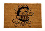 curtin/monogram doormat