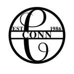 conn est 1986/monogram sign/BLACK
