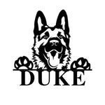 duke/german shepherd sign/BLACK