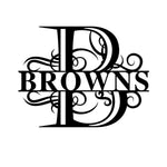 browns/monogram sign/BLACK