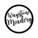waystone meadery/custom sign/BLACK