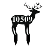 10509/deer yard sign/BLACK