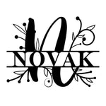 novak/monogram sign/BLACK