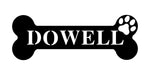 dowell/dog bone sign/SILVER