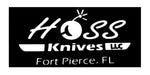 hoss knives llc/custom sign/BLACK