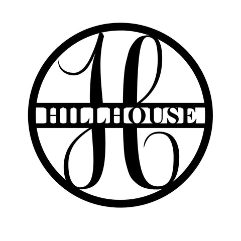 hillhouse/monogram sign/BLACK