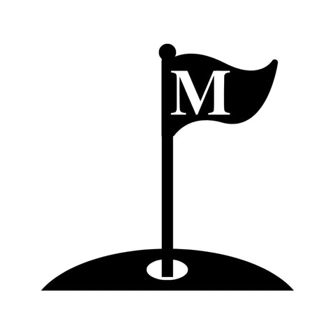 m/golf monogram sign/BLACK
