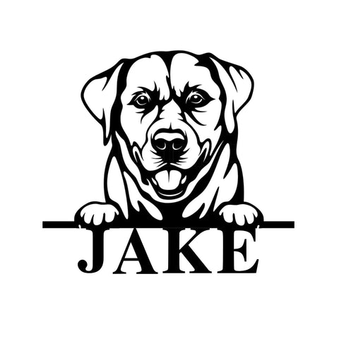 jake/labrador sign/BLACK