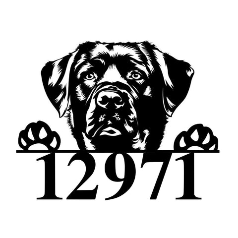 12971/black lab sign/BLACK