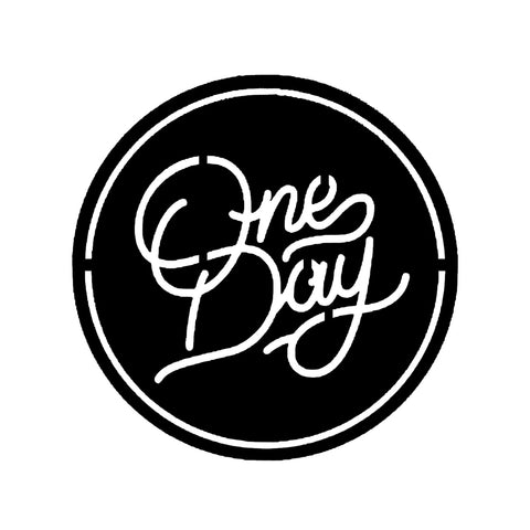 one day/custom sign/BLACK