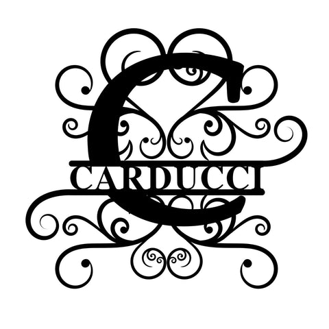 carducci/monogram sign/BLACK