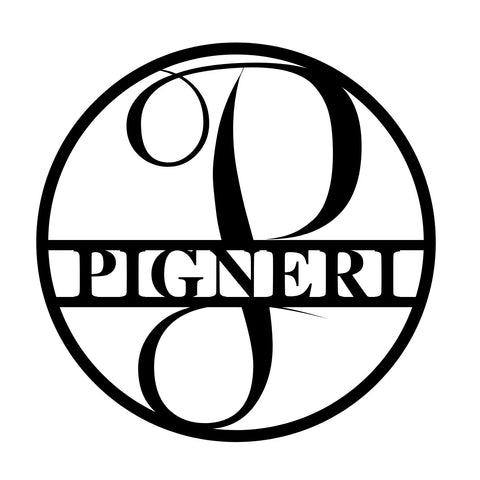 pigneri/monogram sign/BLACK