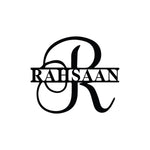 rahsaan/monogram sign/BLACK