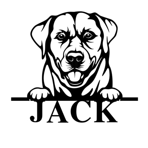 jack/labrador sign/BLACK