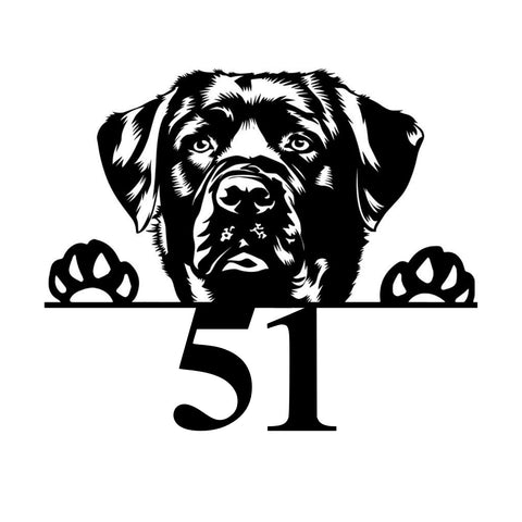 51/black lab sign/BLACK