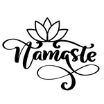 namaste sign/BLACK