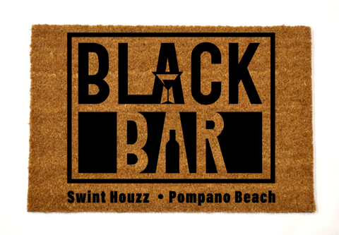 black bar/custom doormat