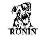 ronin/pitbull sign/BLACK