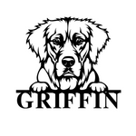 griffin/golden retriever sign/BLACK