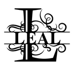 leal/monogram sign/BLACK