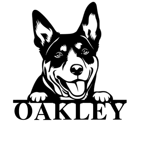 oakley/red heeler sign/BLACK