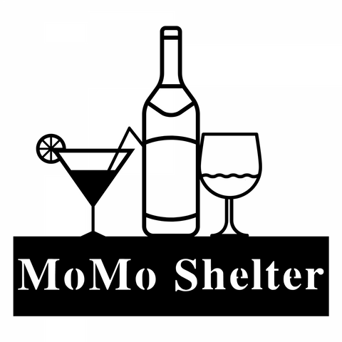momo shelter/bar sign/BLACK