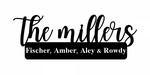 the millers/name sign/BLACK