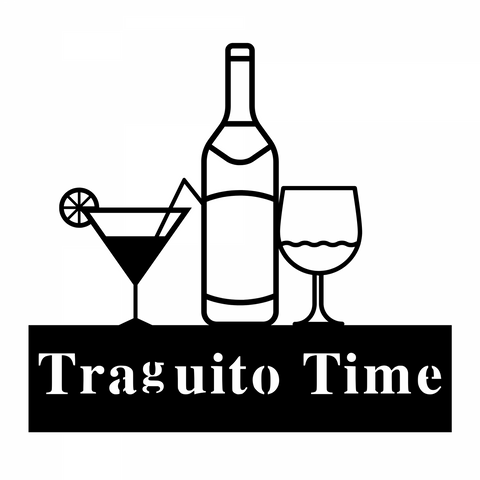 traguito time/bar sign/BLACK