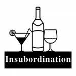insubordination/bar sign/BLACK