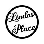 lindas place/custom sign/RED