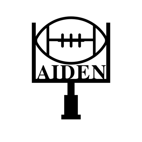 aiden/football sign/BLACK