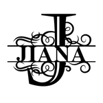 jiana/monogram sign/SILVER